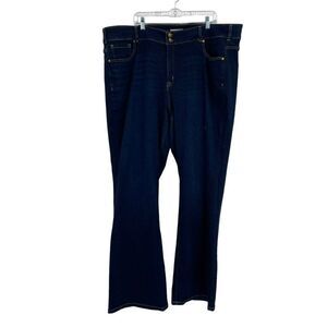 Lane Bryant Flex Magic Waistband High Rise Bootcut Jeans Dark Wash 26 Long